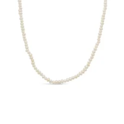 Allura Micro Fresh Water Pearl Necklace | Silver | 40cm