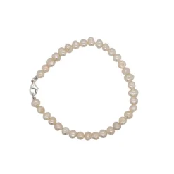 Allura Midi Baroque FW Pearl Bracelet | Silver | 18cm