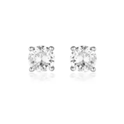 Amavi 9k Gold Moissanite Stud Earrings