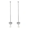 Boh Runga | Fan Tail | Fresh Water Pearl | Drop Earrings