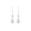 Boh Runga Droplet Sleeper Earrings | Silver