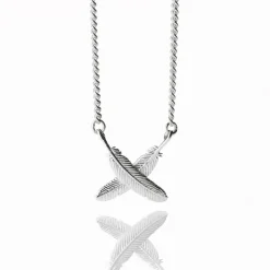 Boh Runga Feather Kisses Pendant | Silver