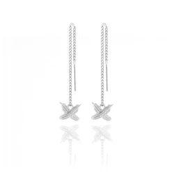 Boh Runga Feather Kisses Thread Earrings