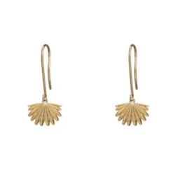 Boh Runga Mini Fantail Hook Earrings | Gold Plated