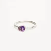 By Charlotte | Kindred | February | Birthstone | Silver | Ring | Size P