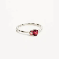 By Charlotte | Kindred | July | Birthstone | Silver | Ring | Size N