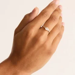 By Charlotte | Kindred | June | Birthstone | Silver | Ring | Size N