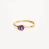 By Charlotte | Kindred | 18k Gold Vermeil | Birthstone | February | Ring | Size N