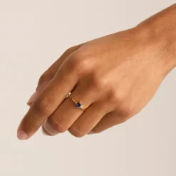 By Charlotte | Kindred | 18k Gold Vermeil | Birthstone | September | Ring | Size N