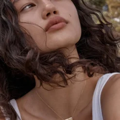 By Charlotte | Lotus | Short | 18k Gold Vermeil | Necklace | 45cm