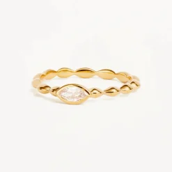 By Charlotte | Lucky Eye | 18k Gold Vermeil | Ring | Size N