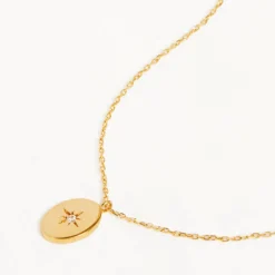 By Charlotte | Shine Your Light | 14k Soild Gold | Diamond | Necklace | 45cm