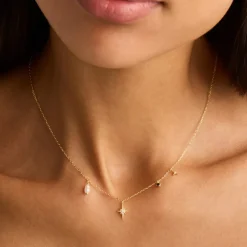 By Charlotte | Stardust | 18k Gold Vermeil | Sapphire | Chocker | 41cm