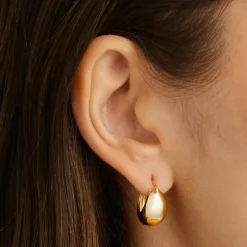 By Charlotte | Sunkissed | 18k Gold Vermeil | Small | Hoops