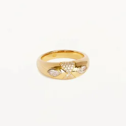 By Charlotte | Watchful Gaze | 18k Gold Vermeil | Ring | Size R