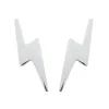 Celesti 'Flash' Lightning Bolt Stud Earrings | Silver