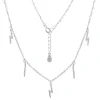 Celesti 'Flash' Lightning Bolt Necklace | Silver