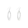 Celesti 'Flow' Entwined Hook Earrings | Silver