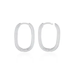 Celesti 'Fresh' Staple Hoop Earrings | Silver