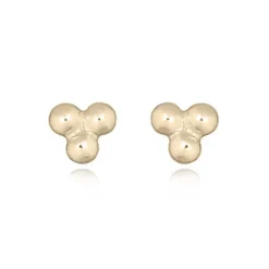 Celesti 'Gleam' Trio Dot Micro Earrings | Silver | Gold Plated