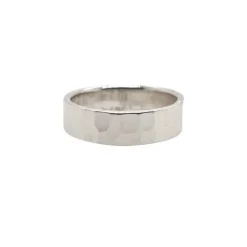 Celesti 'Liquid' Sterling Silver Hammered Ring