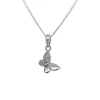 Charlie & Rose Brilliant Butterfly Necklace | Silver
