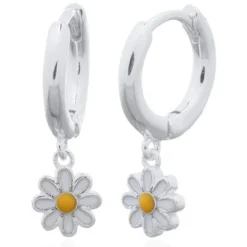 Charlie & Rose 'Delightful Daisy' Hoop Earrings