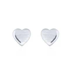 Charlie & Rose 'Love' Heart Stud Earrings | Silver RH