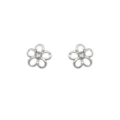 Charlie & Rose Open Flower Earrings | Silver RH