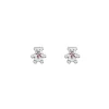 Charlie & Rose 'Teddy Bear' Stud Earrings | Silver | Enamel