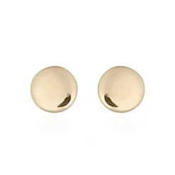 Clarlie & Rose 'Button' Stud Earrings | Silver | Gold Plated