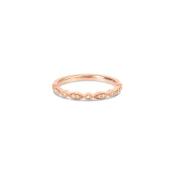 9ct Rose Diamond Band Ring