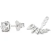 9ct White Gold Earring Enhancer Jacket