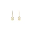 9ct Yellow Gold Oval Opal Drop Earrings