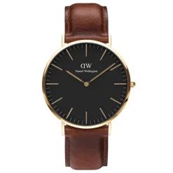 Daniel Wellington Classic St Mawes | Black Dial | Gold
