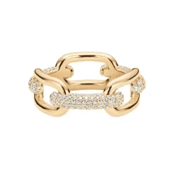 Daniel Wellington Crystal Link Ring | Gold | 56