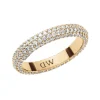 Daniel Wellington Pave Crystal Ring | Brass | Gold CZ | 56