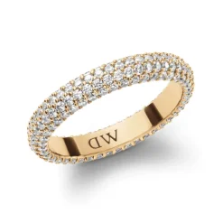 Daniel Wellington Pave Crystal Ring | Brass YGP CZ | 58