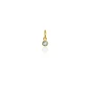 Evolve | April | Sterling | Gold Plated | White Topaz | Pendant Charm