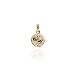 Evolve | Fantail Coin | Pendant Charm | Gold