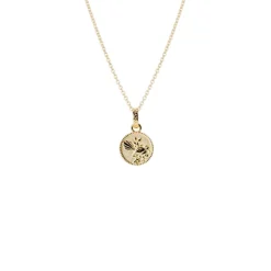 Evolve | Fantail Coin | Yellow Gold Plated | Necklace