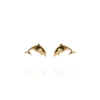 Evolve | Mini Dolphin | Yellow Gold | Stud Earrings