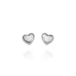 Evolve | Mini Heart | Silver | Stud Earrings