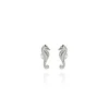Evolve | Mini Seahorse | Silver | Stud Earrings