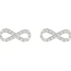 Grace 'Balance' Infinity Stud Earrings | Silver RH