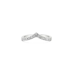 Grace 'Courage' V Point Stacker Ring