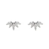Grace 'Creativity' Stud Earrings | Silver CZ RH