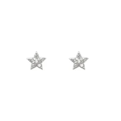 Grace 'Energy' Mini Stud Earrings | Silver CZ RH