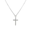 Grace 'Faith' Cross Necklace | Silver CZ RH
