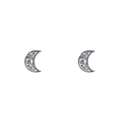 Grace 'Glow' Stud Earrings | Silver CZ RH